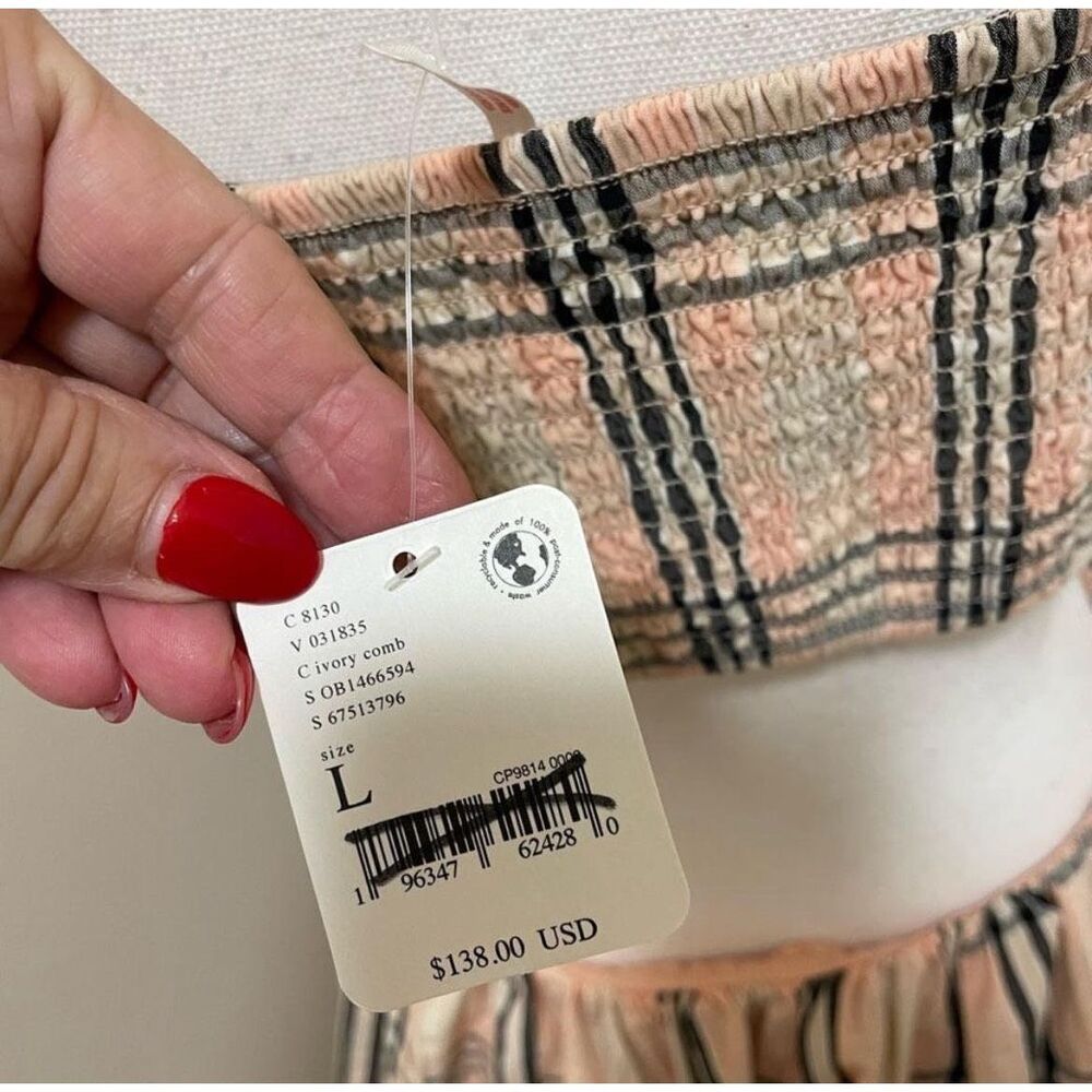 Free People Bridget Mini Dress Size L - Picture 10 of 10